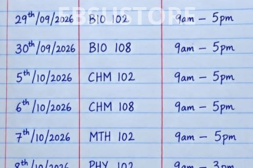 EBSU CBT Exams Begin September 29: Students Urged to Prepare Early and Travel Safely