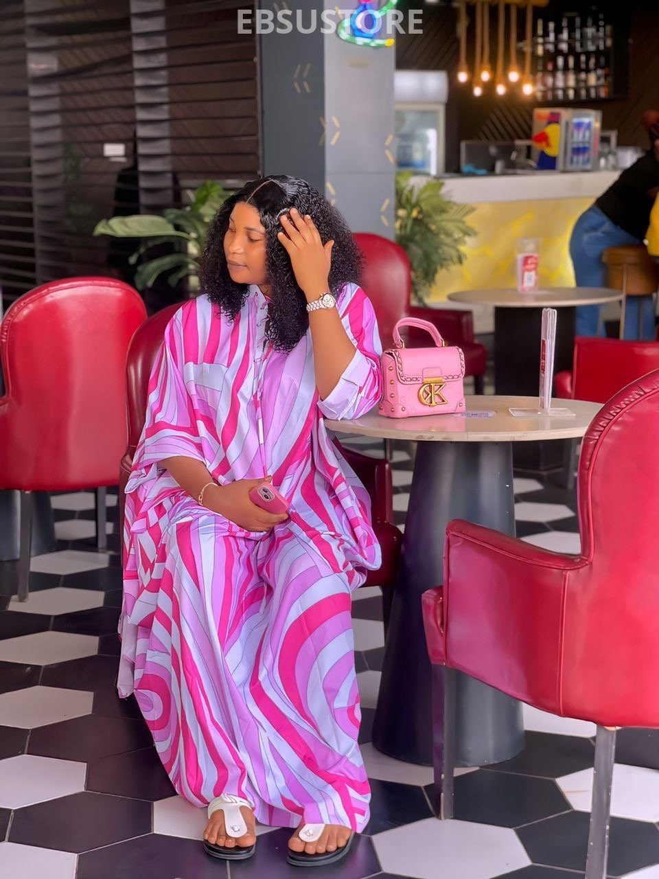 Big aunty floral dress